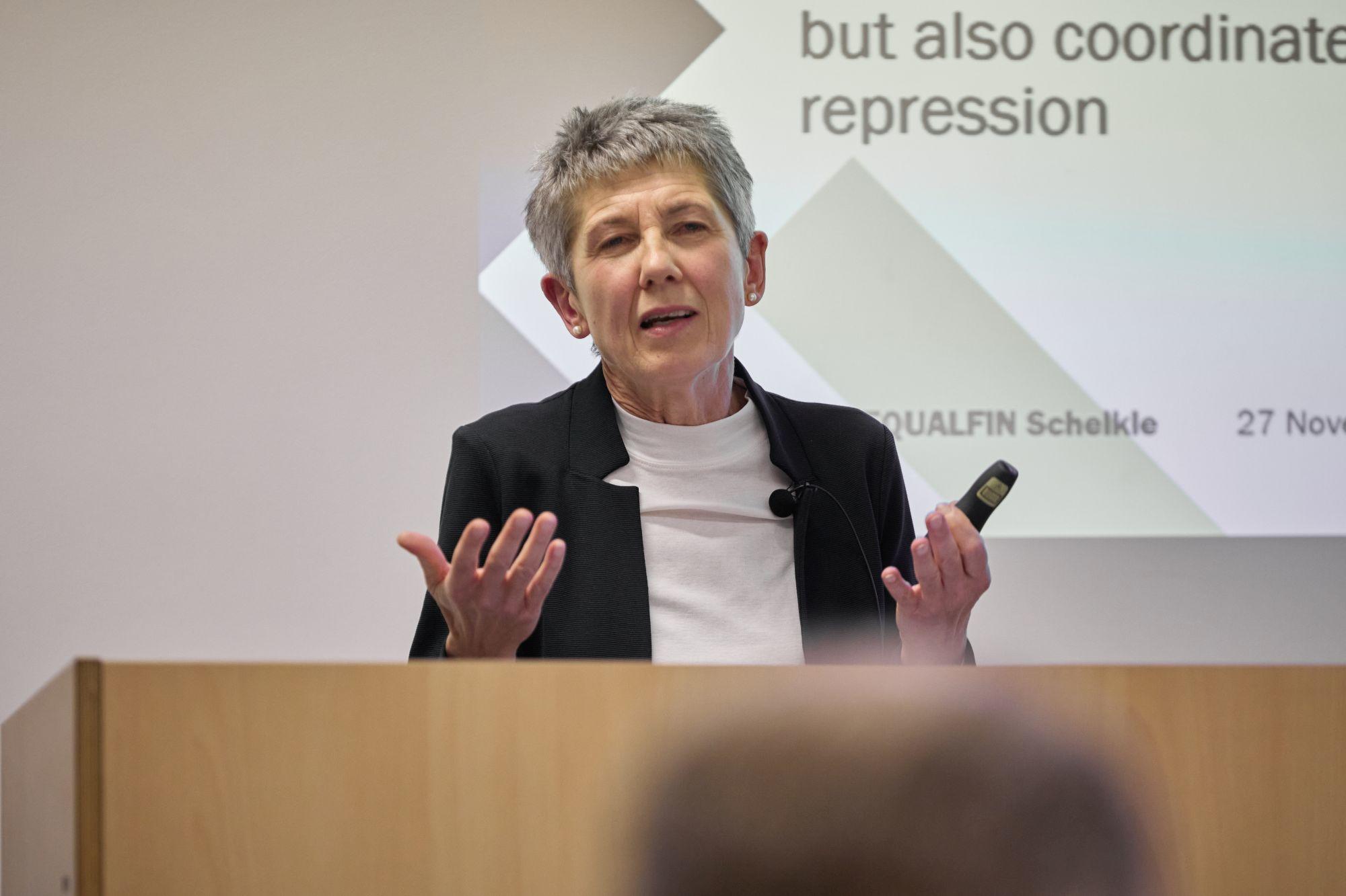 Keynote speaker, Prof. Waltraud Schelkle (European University Institute)